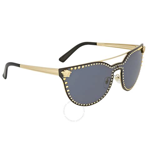 versace crystal contrast cat eye sunglasses gold|best oversized sunglasses versace.